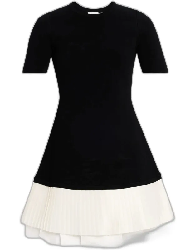 Lorin Taffeta Knit Midi Dress