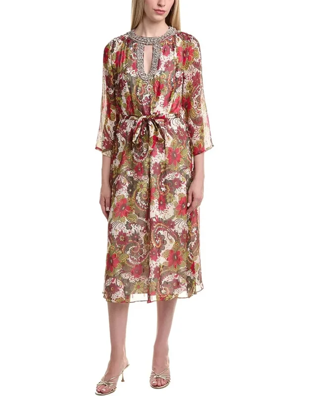 Silk Midi Dress