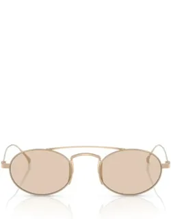 Giorgio Armani Sunglasses Oval Gold Titanium Italy