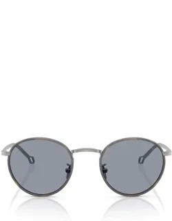 Giorgio Armani Sunglasses Rounded Silver