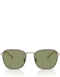 Giorgio Armani Sunglasses Ar6164j 30022a Matte Pale Gold Metal Italy
