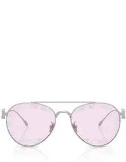 Giorgio Armani Sunglasses Aviator Silver Metal Italy