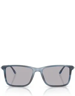 Giorgio Armani Rectangular Blue Sunglasses