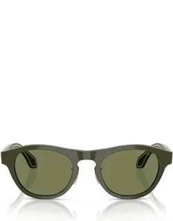 Giorgio Armani Sunglasses Oval Acetate Italy