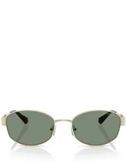 Michael Kors Oval Gold Metal Sunglasses
