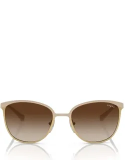 Vogue Eyewear Sunglasses Top Matte Beige / Brushed Gold Metal Italy