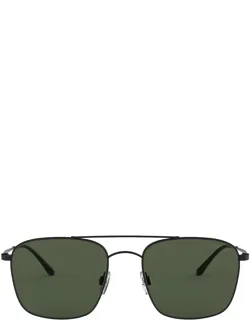 Giorgio Armani Aviator Sunglasses Ar6080 300171 Matte Metal Italy