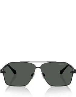 Versace Eyewear Sunglasses Aviator Matte Black Metal Italy