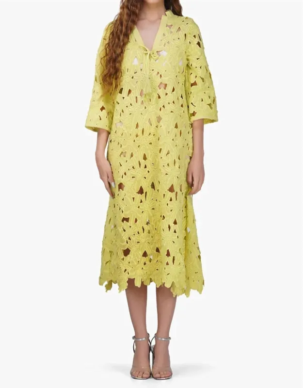 Floral Lace Midi Cover Up Dress
