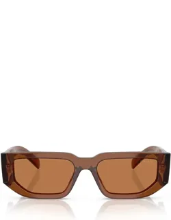 Prada Eyewear Sunglasses Dark Brown Transparent Acetate Italy