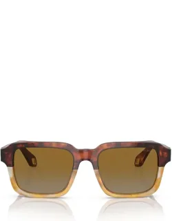 Giorgio Armani Sunglasses Rectangular Brown