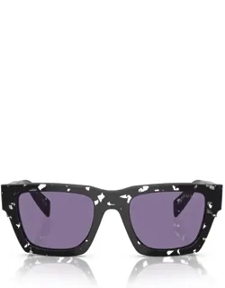 Prada Eyewear Sunglasses Tortoise Black Crystal Acetate