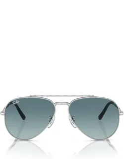 Sunglasses Aviator Silver Metal Italy