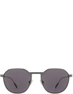 Zegna Sunglasses Rounded Silver
