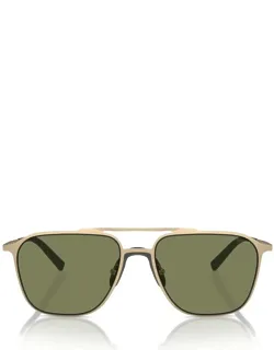 Sunglasses Ar6110 30022a Irregular Gold Matte Pale Metal Italy