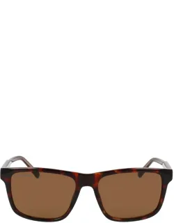 Lacoste Sunglasses Rectangular Havana