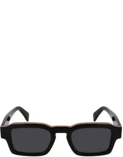Paul Smith Sunglasses Rectangular Black Multistripes