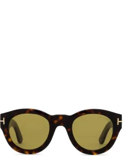 Tom Ford Eyewear Sunglasses Ft1212 52n Brown Acetate Italy