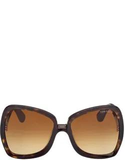 Tom Ford Eyewear Sunglasses Ft1222 52f Brown Acetate