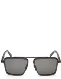 Zegna Sunglasses Aviator Metal