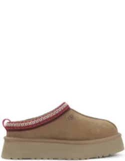 Slippers With Embossed Stitching And Mutton Lining
