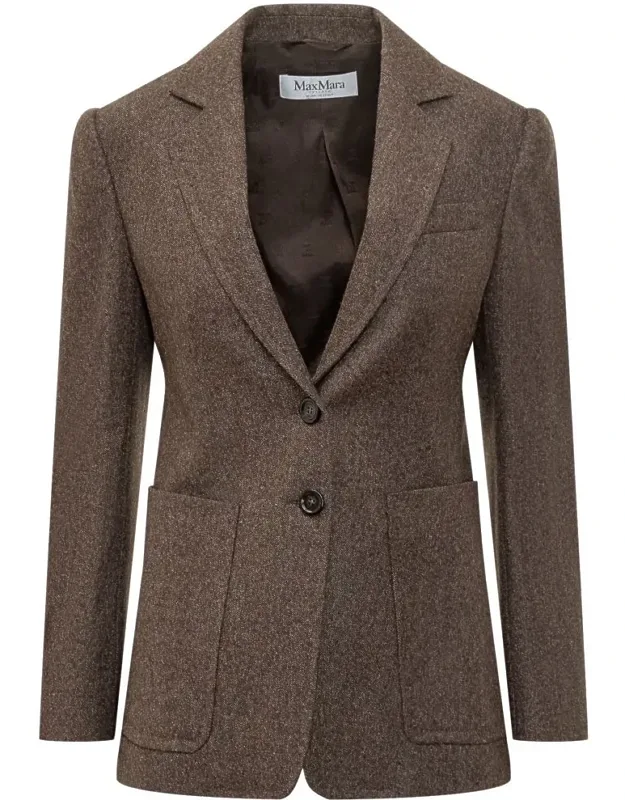 Wool Blazer With Front Pockets