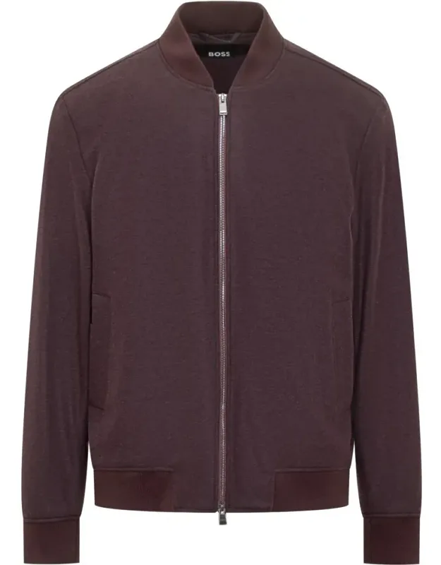 Bordeaux Jacket With Zip Closure