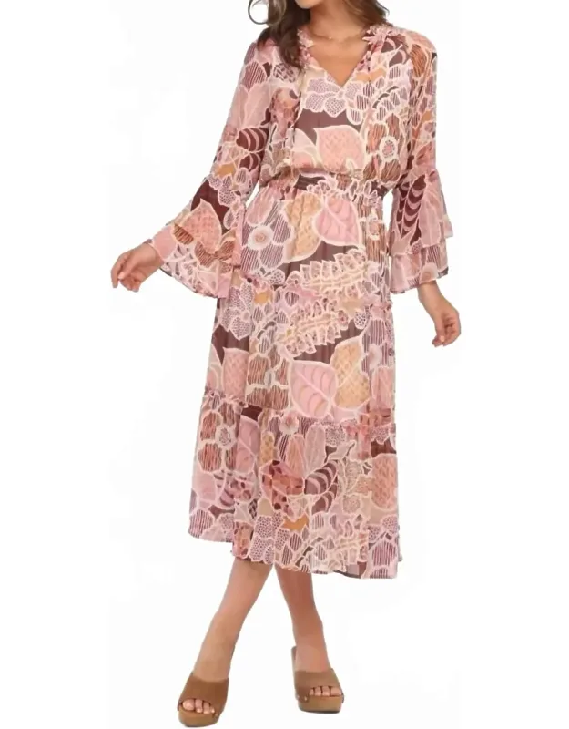 Tiered Chiffon Maxi Dress