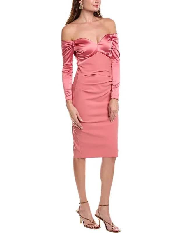 Bessie Solid Midi Dress