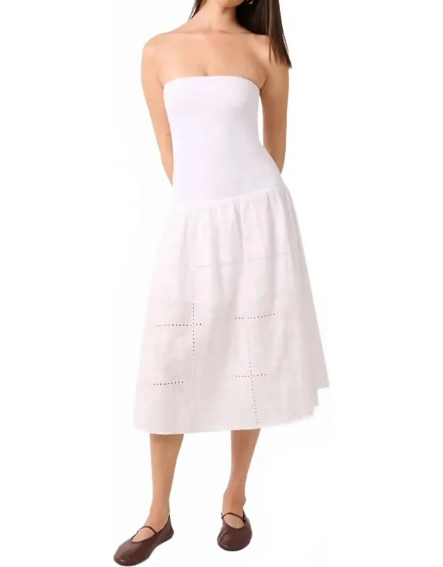 Ribbed Cotton Midi Dress