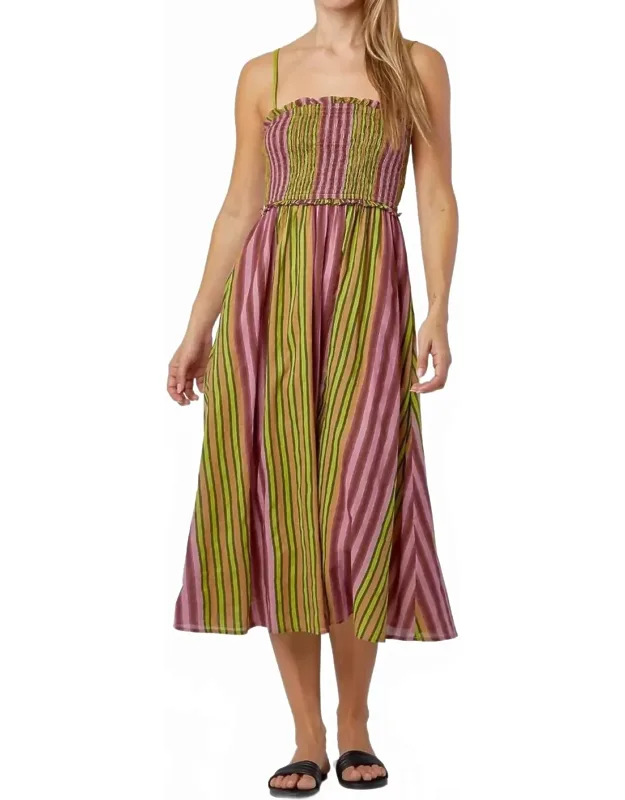 Smocked Midi Dress