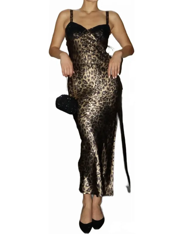 Metallic Maxi Dress