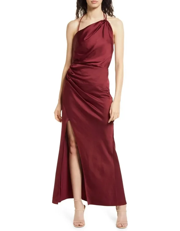 Gracie One Shoulder Cocktail Maxi Dress