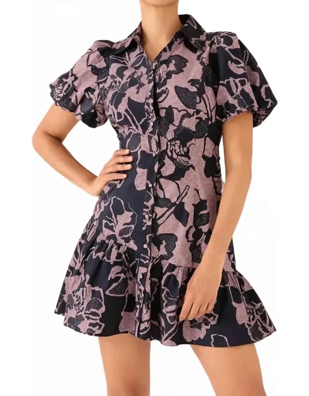 Mini Dress In Floral Print