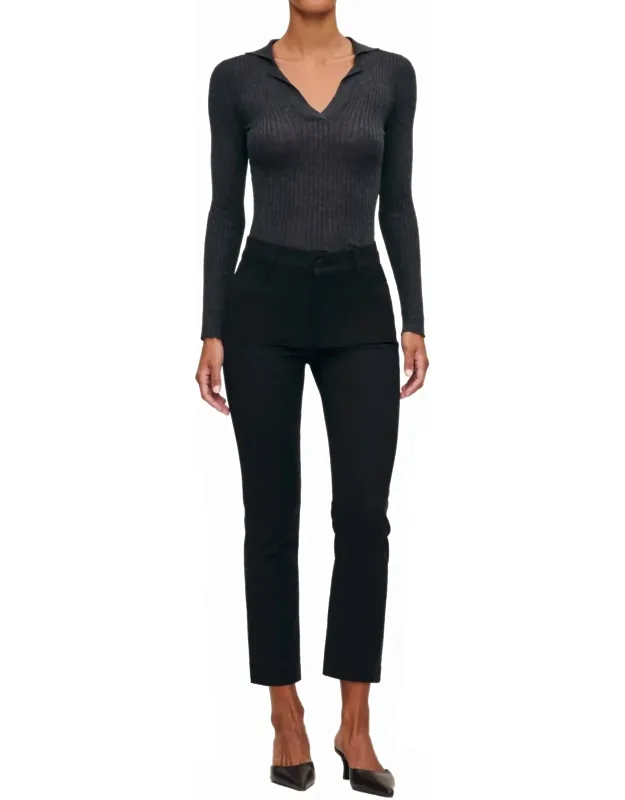 Mara Straight Mid Rise Ankle Pants