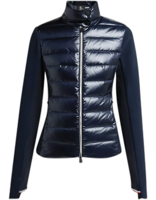 Padded Down Zip-up Sweatshirt
