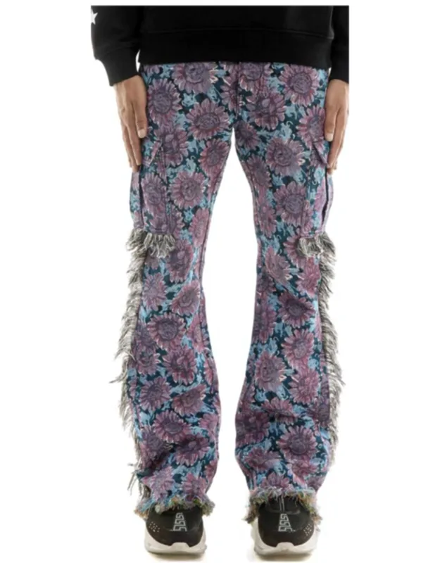 Floral Tapestry Cargo Pants