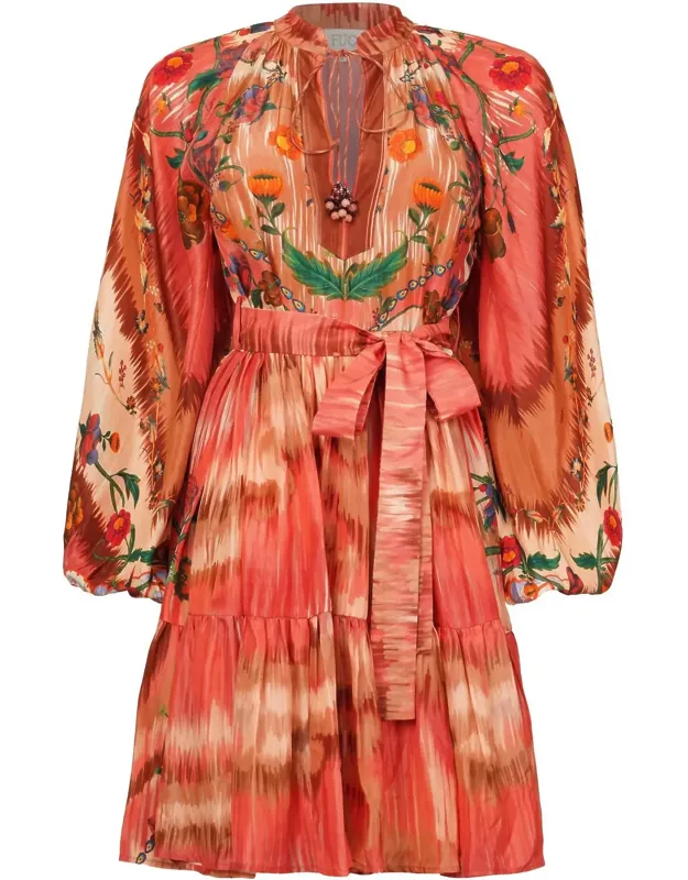 Infinito Silk Volume Mini Dress