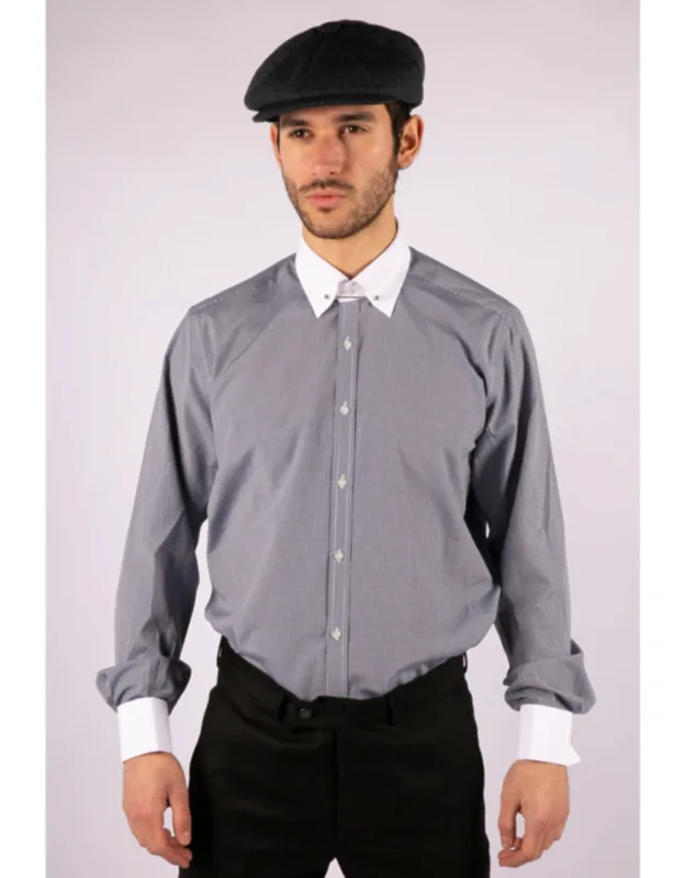 Club Collar Shirt With Bar Poplin Pin