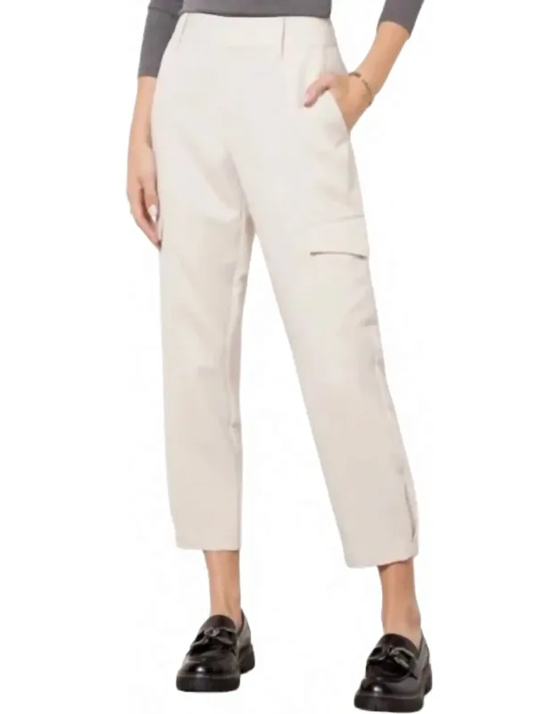 Polished Cargo Ankle Pants