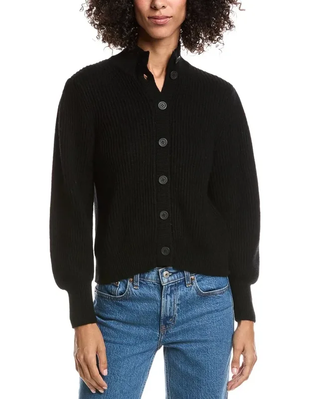 Button Wool & Cashmere-blend Cardigan