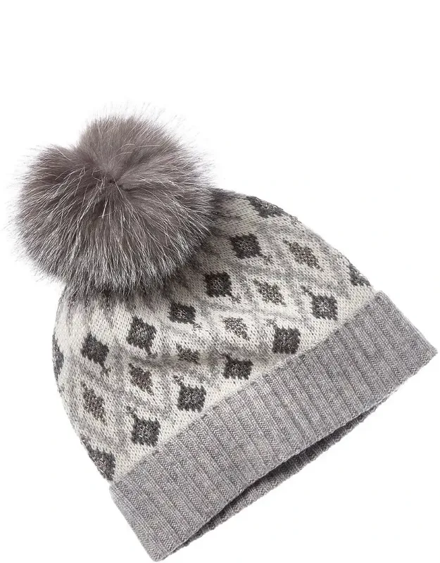 Lurex Fairisle Wool & Cashmere-blend Hat
