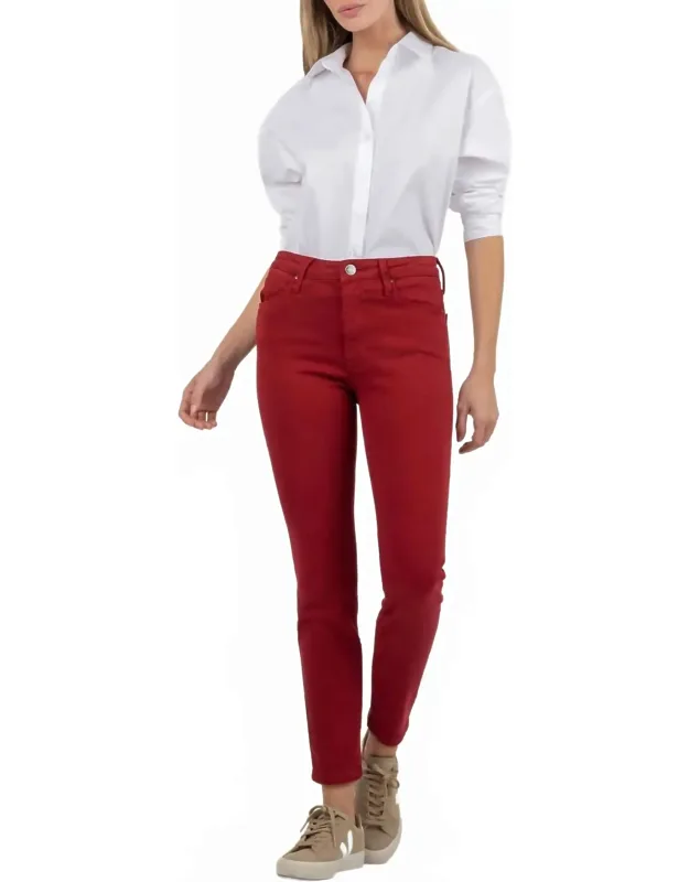 High Rise Cigarette Leg Pants