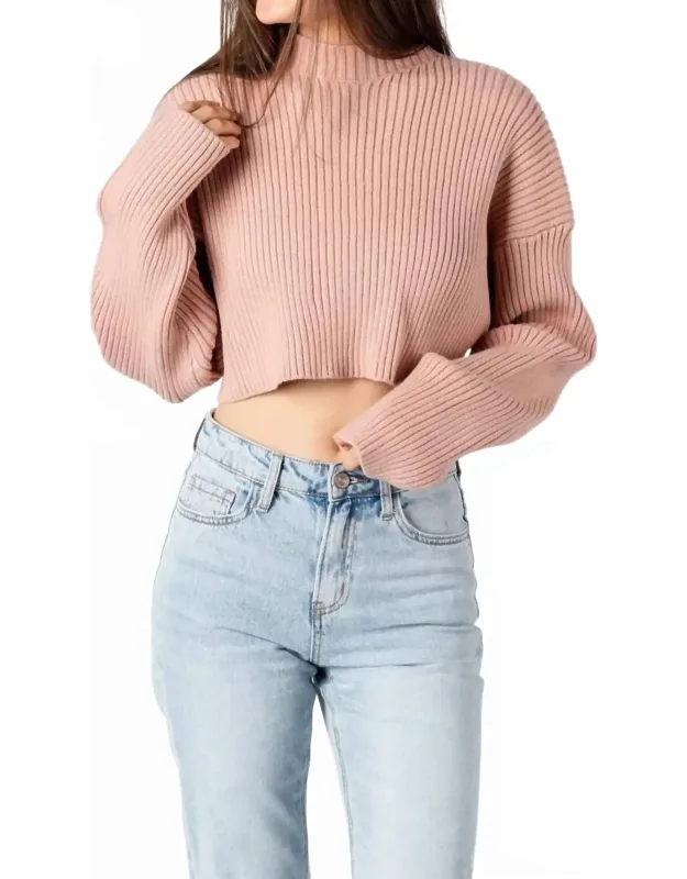 Ribbed Crop Sweater