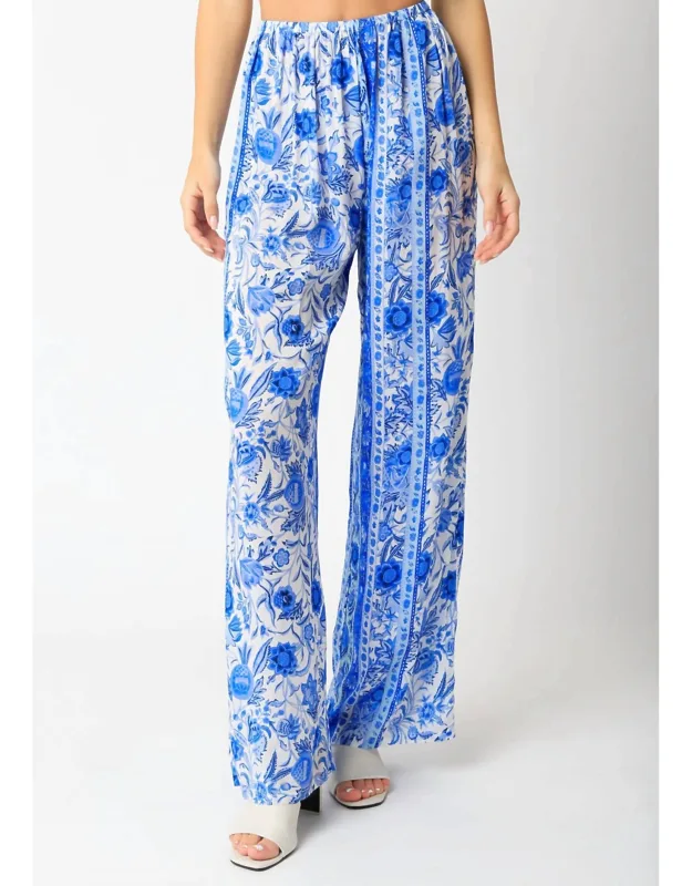 Floral Wide Leg Pants