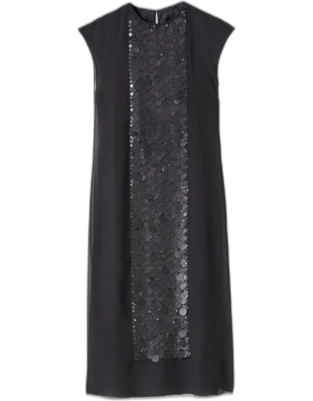Boulle Two-piece Chiffon Sequin Dress