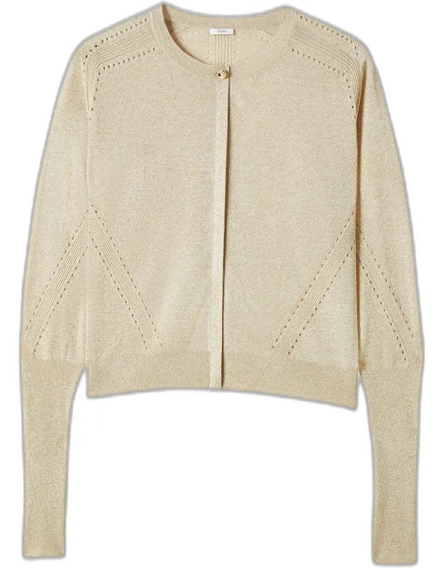 Lurex Knit Cardigan