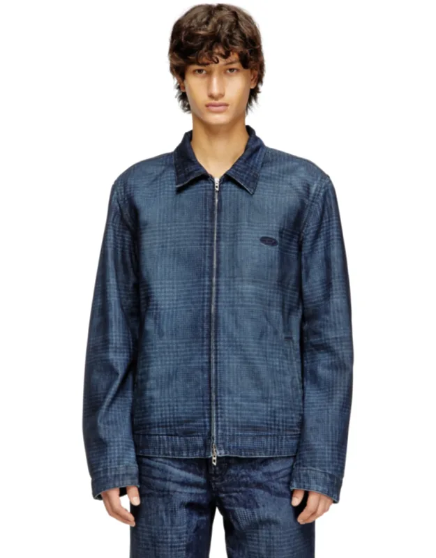 Jacket In Prince Of Wales Denim