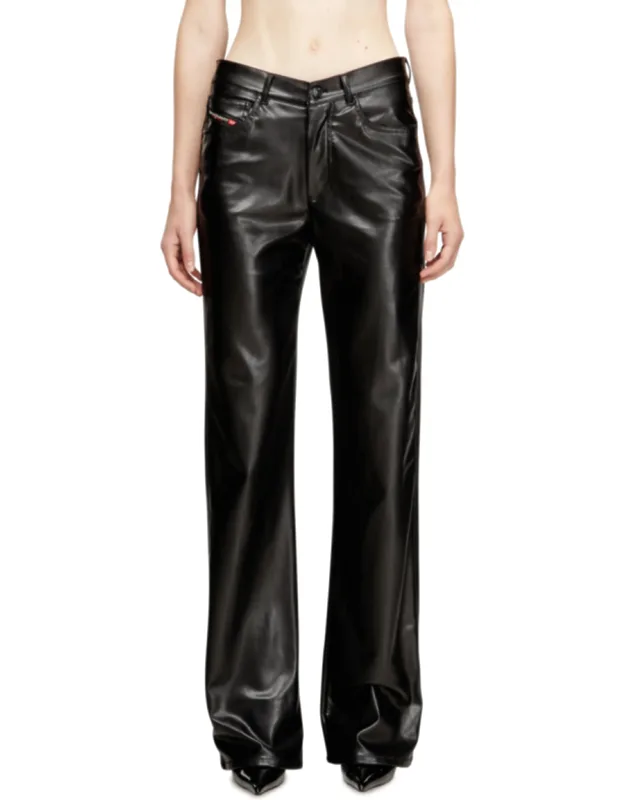 Five Pocket Pants In Coated Fabric