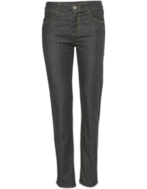 Rhinestone Hem Denim Jeans
